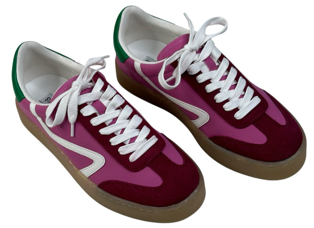 Steve Madden Reformer Womens Pink Multi Sneakers Size 7.5M New $100 B